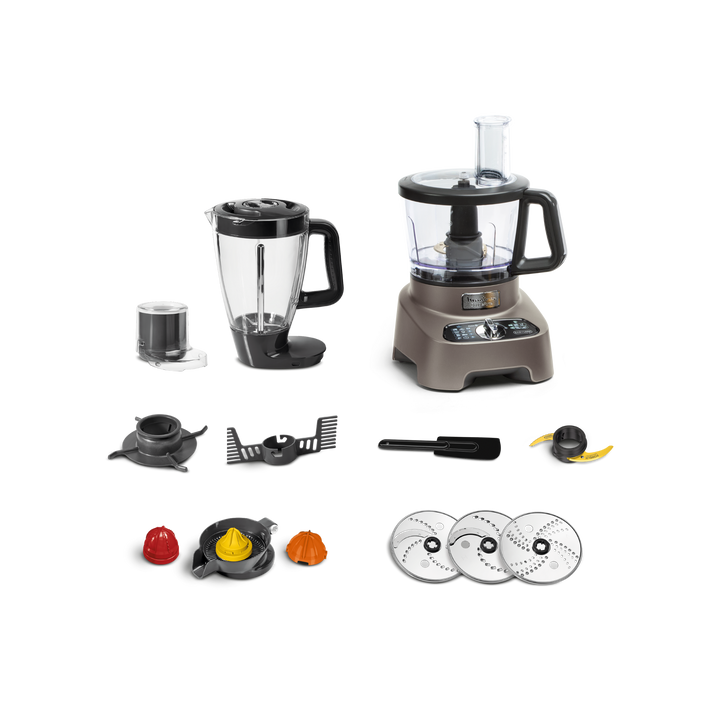 ROBOT DOUBLE FORCE BOL EN PLASTIQUE 3L 1000W 10ACC 31 FONCTIONS SILVER FP825E10 Moulinex