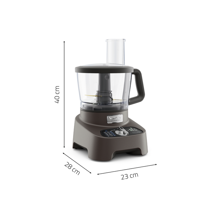 ROBOT DOUBLE FORCE BOL EN PLASTIQUE 3L 1000W 10ACC 31 FONCTIONS SILVER FP825E10 Moulinex