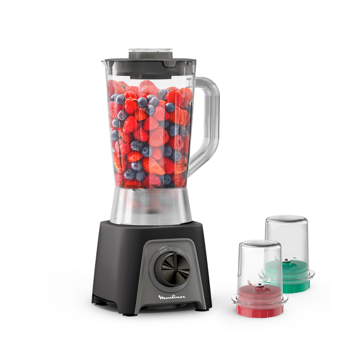 BLENDER  BOL EN PLASTIQUE 1,5L 450W 2V 1ACC NOIR LM2C3824 Moulinex
