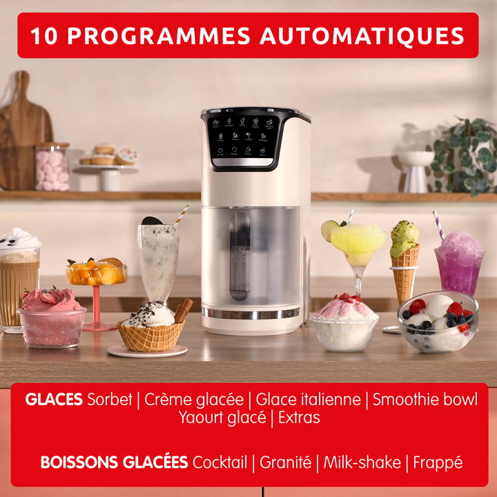 MACHINE A GLACES DOLCI 10PROG +3 BOLS MJ602AF0 Moulinex