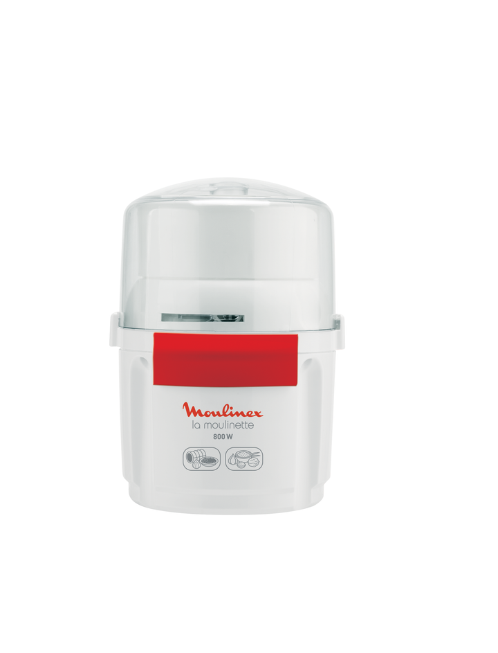 PACK MOULINETTE BOL EN PLASTIQUE 0,25L &amp; BLENDER 1,25L 800W BLANC AR680120 Moulinex
