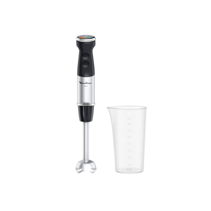 MIXEUR PLONGEANT QUICKCHEF+ 3EN1 1000W 20V PIEDS INOX +ACC NOIR DD673810 Moulinex