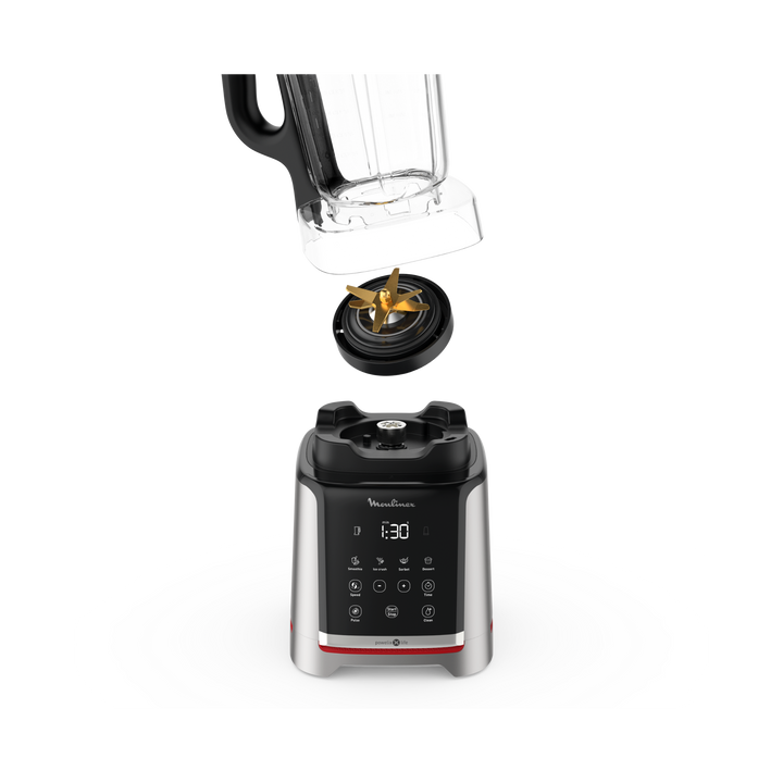 BLENDER INFINIMIX+ BOL EN TRITAN 2,6L 1600W AVEC NETTOYAGE AUTOMATIQUE+GOURDE SILVER LM91HD10 Moulinex