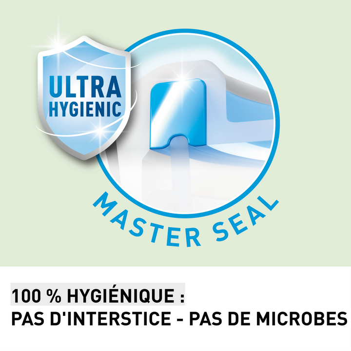 SET DE 4 BOITES ALIMENTAIRES 2,20 + 0,80 + 0,55 +0,20 L MASTER SEAL BLEU N1030810 TEFAL