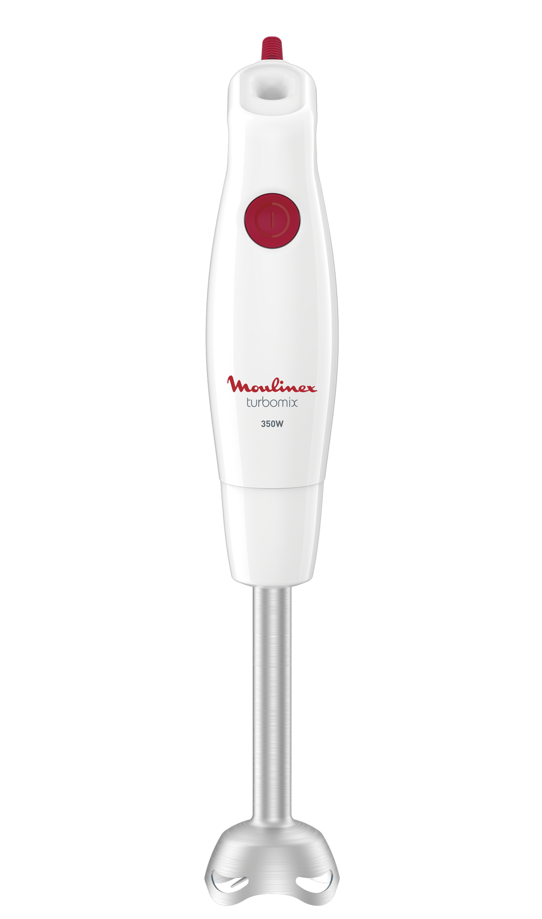 MIXEUR PLONGEANT TURBOMIX 350W 1V PIEDS INOX BLANC DD121110 Moulinex