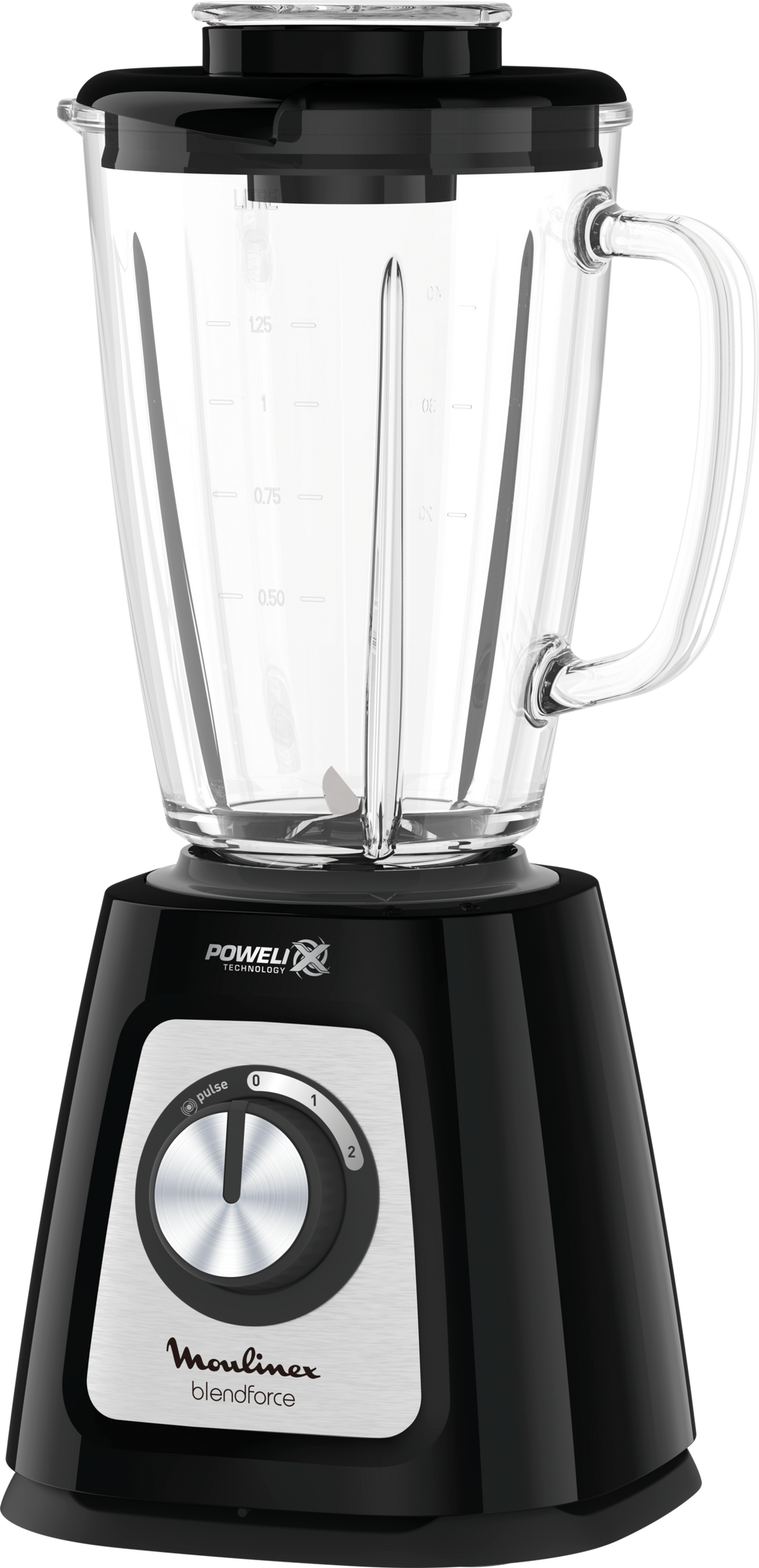 BLENDER BOL EN VERRE 1,75L 800W 2V 1 ACC NOIR LM437825 Moulinex