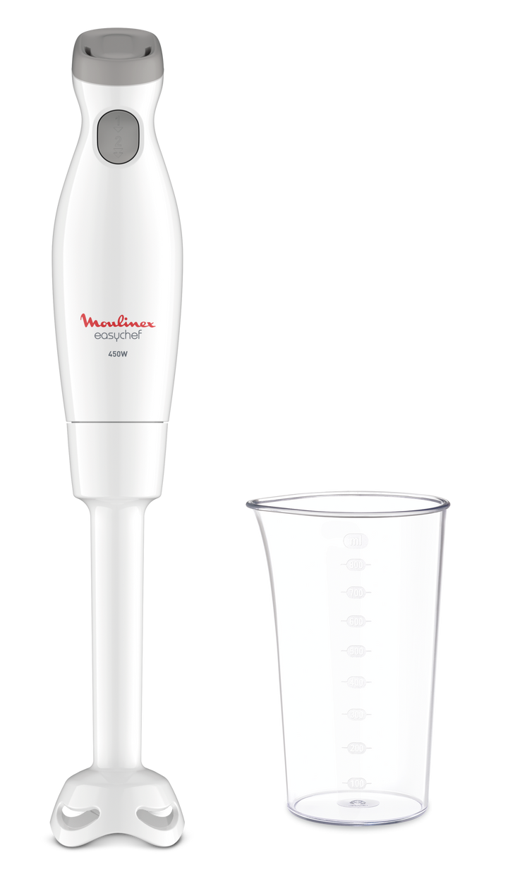 MIXEUR PLONGEANT EASYCHEF 450W 2V PIEDS PLASTIQUE BLANC DD45A110 Moulinex