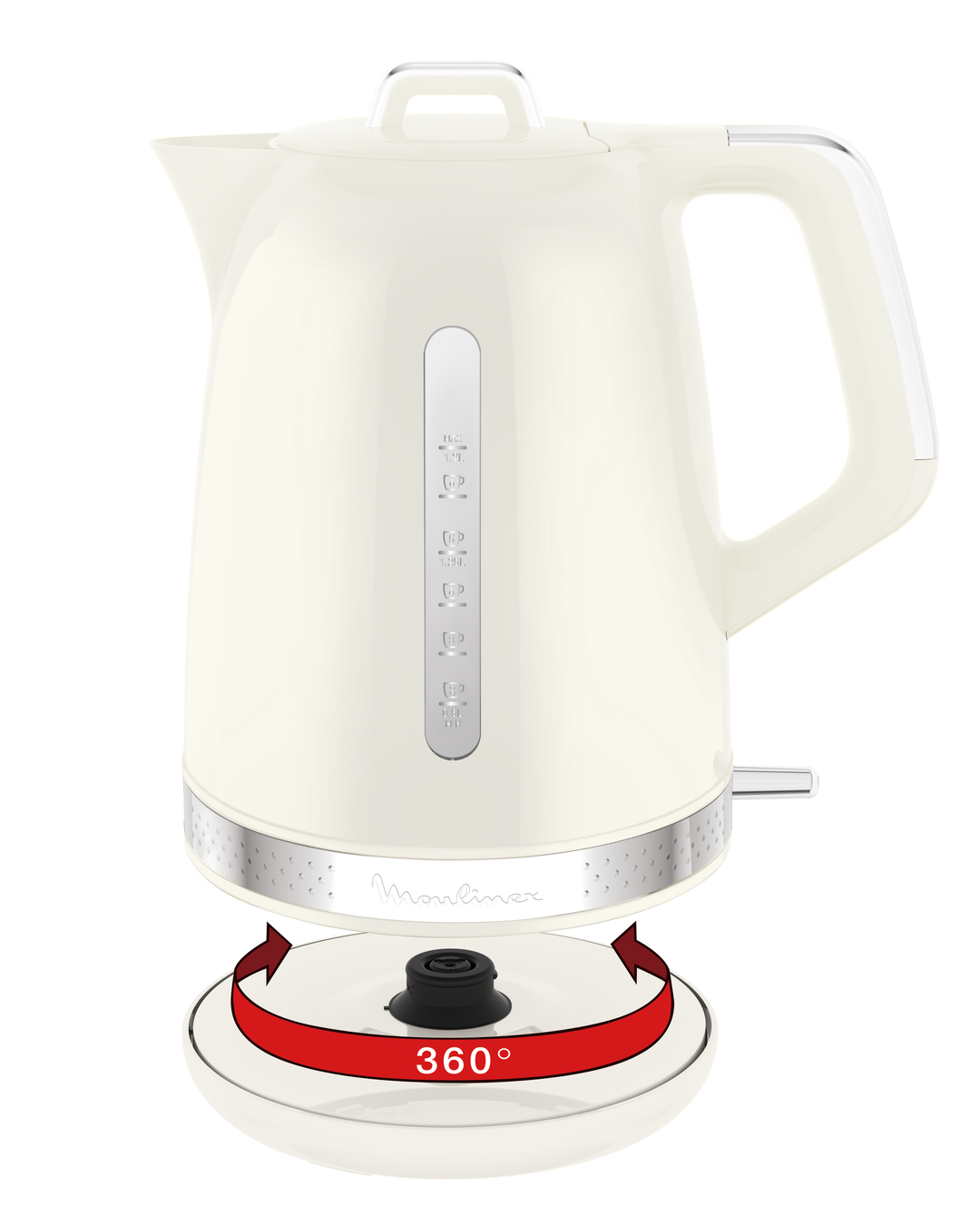 BOUILLOIRE SOLEIL 1,7L 2400W IVOIRE BY320A10 Moulinex