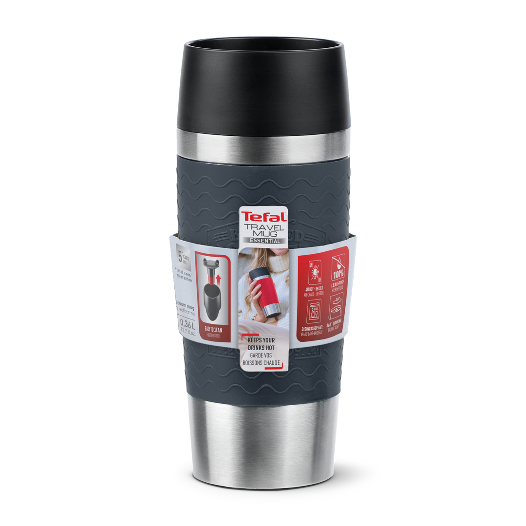 MUG ISOTHERME ESSENTIAL 0,36L GRIS N2021510 Tefal