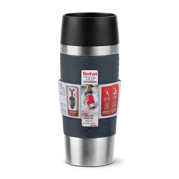 MUG ISOTHERME ESSENTIAL 0,36L GRIS N2021510 Tefal