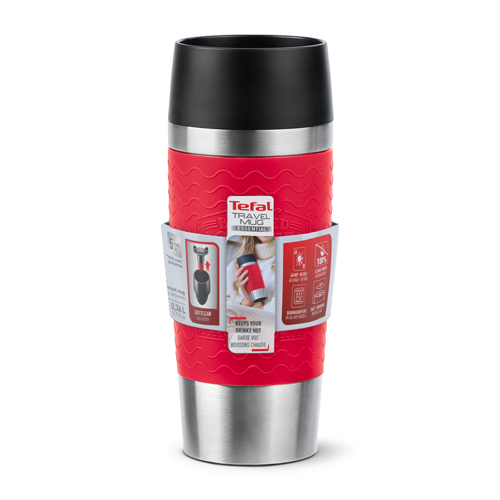 MUG ISOTHERME ESSENTIAL 0,36L ROUGE N2021710 Tefal