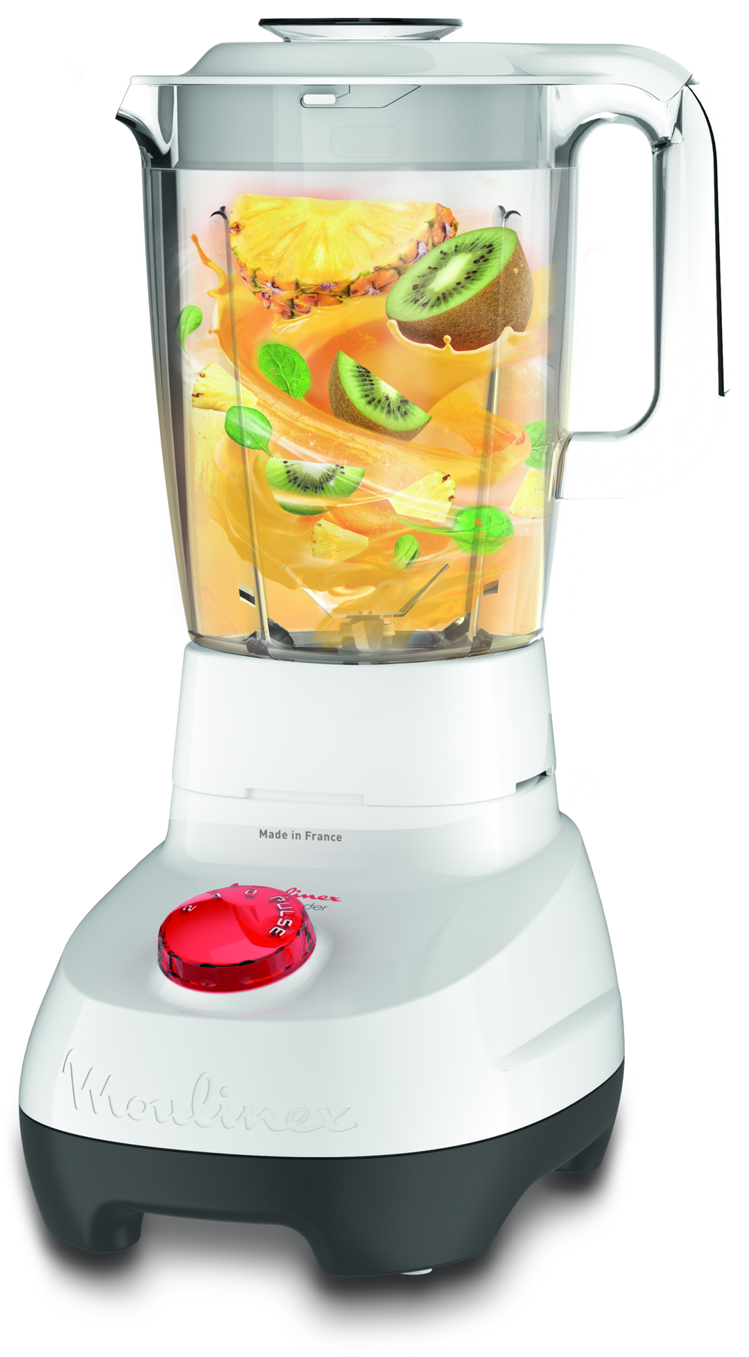 BLENDER SUPER BOL EN PLASTIQUE  1,75L 700W 2V 2ACC BLANC LM207125  Moulinex
