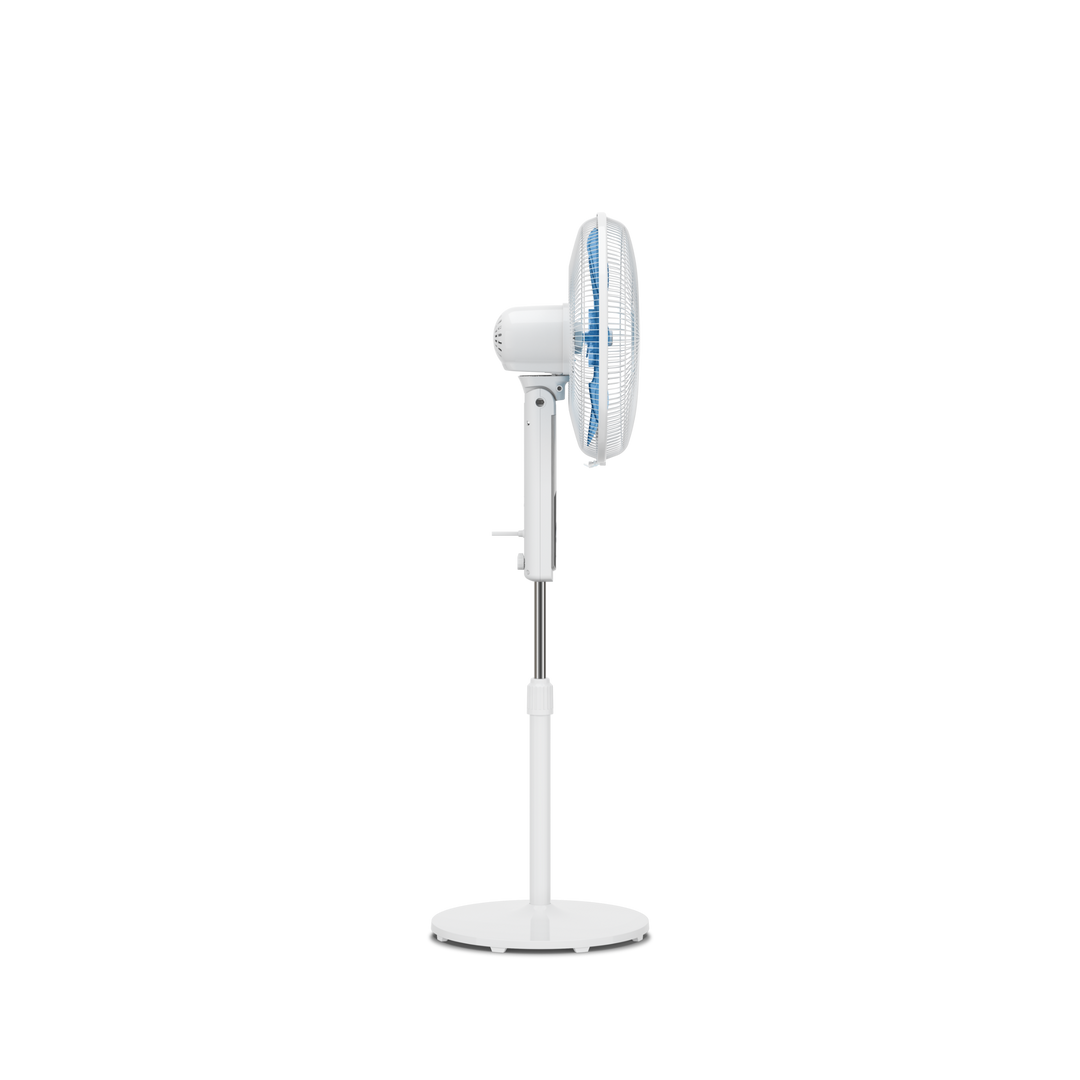 VENTILATEUR SUR PIED TURBO SILENCE 12 VITESSES + TELECOMMANDE BLANC VU5650F0 Rowenta