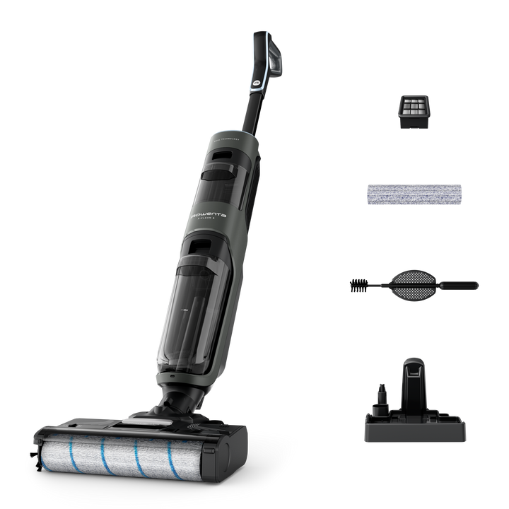 ASPIRATEUR LAVEUR SANS FIL  WET &amp; DRY  X-CLEAN 4 GRIS ANTH GZ5035WO Rowenta