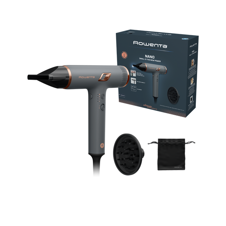 SECHE-CHEVEUX Rowenta Maestria NANO ULTIMATE EXPERIENCE 1700W HY8310F0 (noir) / HY8120F0 (gris)