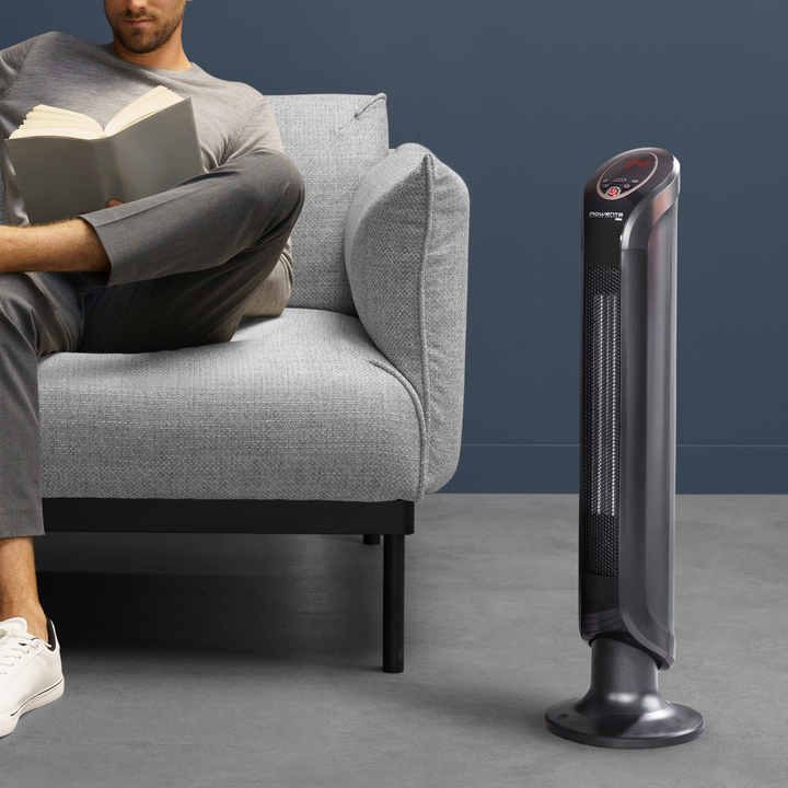 CHAUFFAGE SOUFFLANT COLONNE CERAMIQUE INTENSE COMFORT 2400W SILENCE+TELECOMMANDE SO9420F0 Rowenta