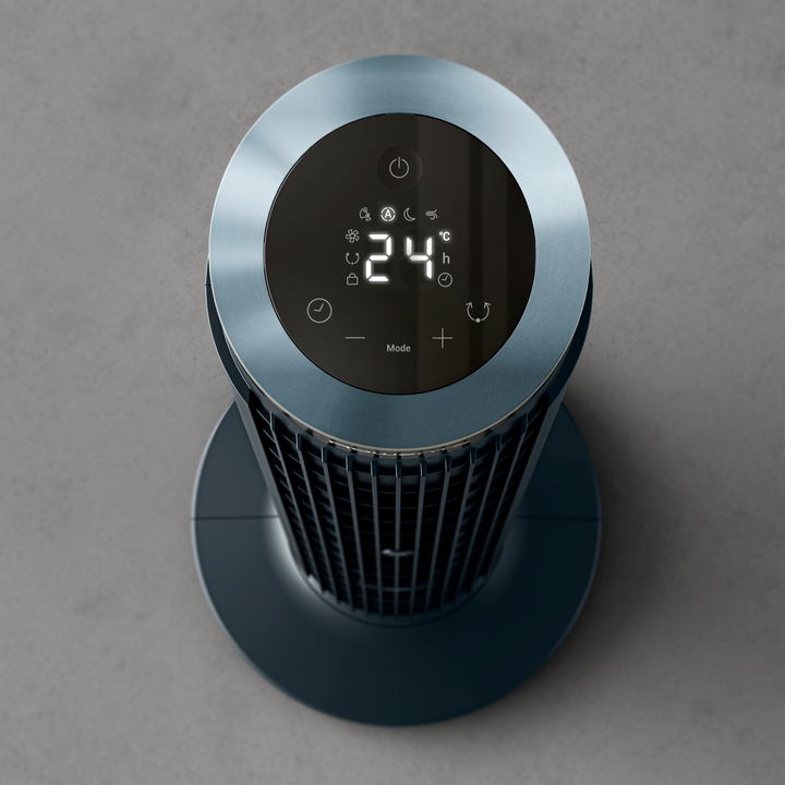 Ventilateur colonne Silence Force, 5 Modes, 12 Vitesses, Télécommande, 20dB(A), Bleu VU7050F0 ROWENTA