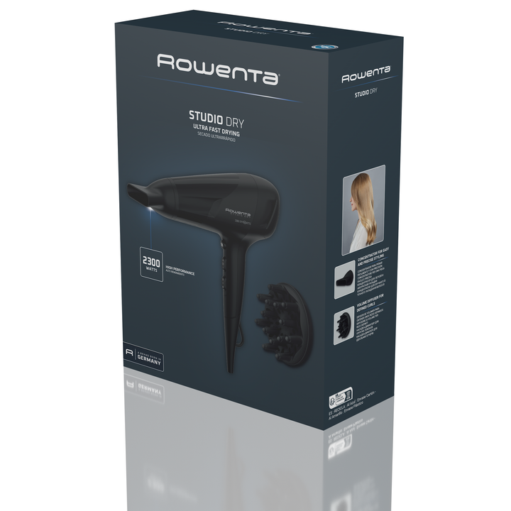 SECHE CHEVEUX STUDIO DRY 6 vitesses/températures 2100W CV5843F0 Rowenta