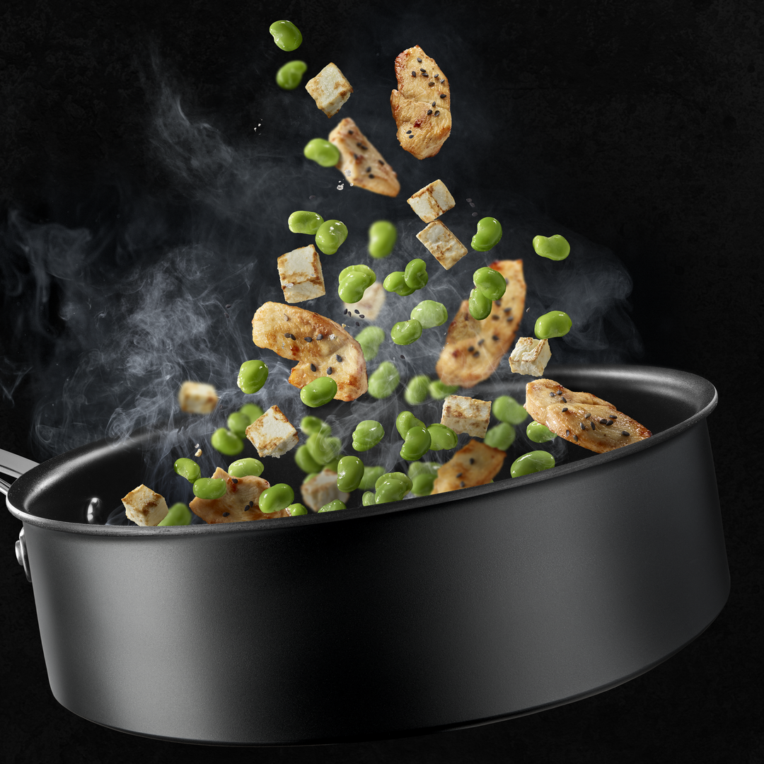 SAUTEUSE 24CM + COUV EN VERRE EASY COOK&amp;CLEAN B5543202 Tefal