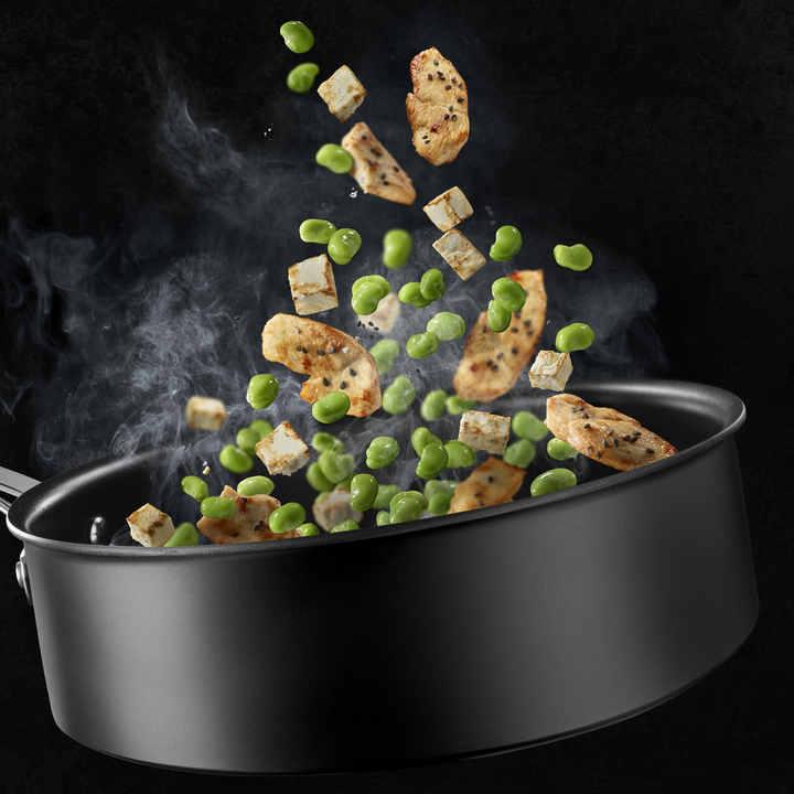 SAUTEUSE 24CM + COUV EN VERRE EASY COOK&amp;CLEAN B5543202 Tefal