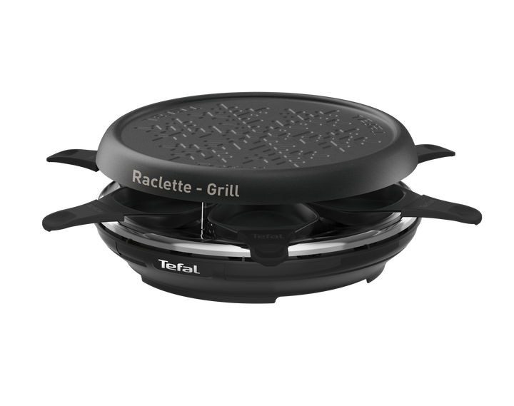 RACLETTE COLORMANIA 850W GRILL PLANCHA 6 COUPELLES ROUGE RE12A512 Tefal