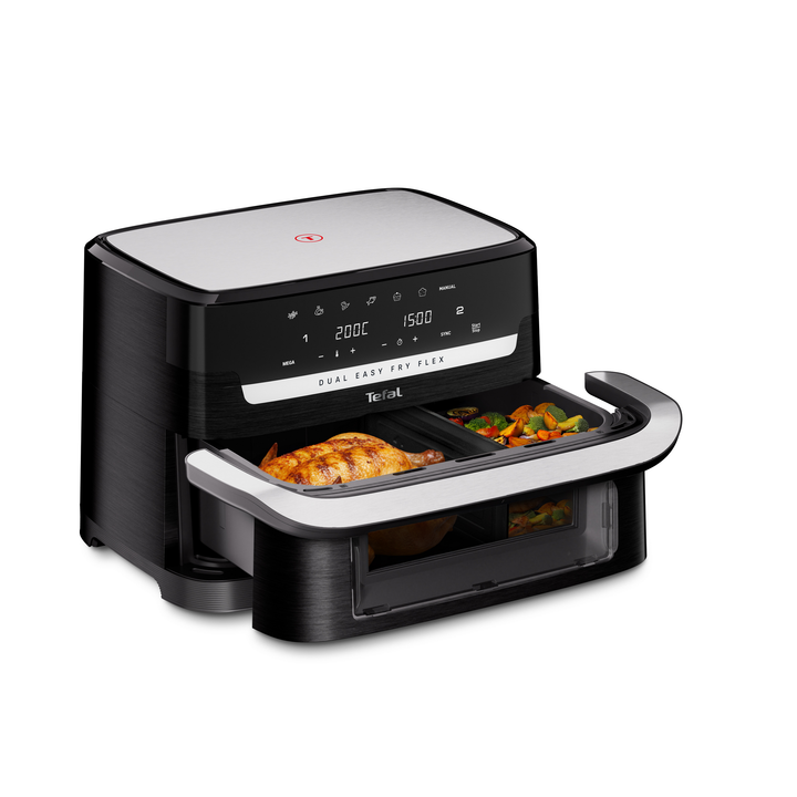 FRITEUSE FLEX DUAL EASYFRY 9L 2700W NOIRE EY9228E0 Tefal