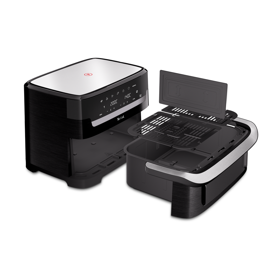 FRITEUSE FLEX DUAL EASYFRY 9L 2700W NOIRE EY9228E0 Tefal
