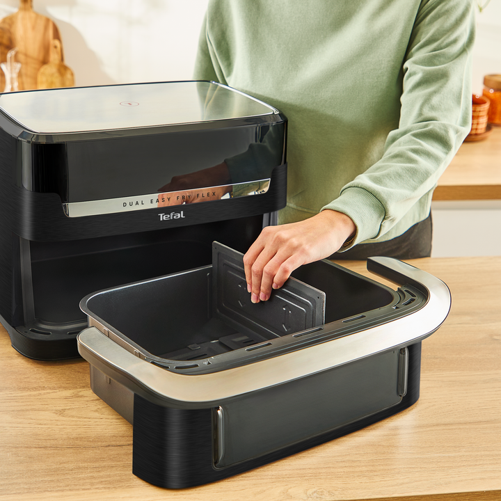 FRITEUSE FLEX DUAL EASYFRY 9L 2700W NOIRE EY9228E0 Tefal