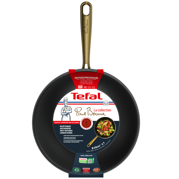POELE WOK 28CM BOCUSE GRIS COAL MAT G3371902 Tefal