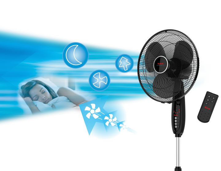 VENTILATEUR SUR PIED + TELECOMMANDE VF3910F0 Tefal