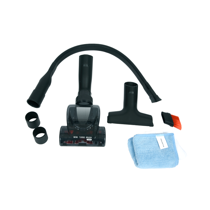 Rowenta Kit Voiture ZR001110 — 7 Accessoires Aspirateur (Mini Turbo Brosse + Brosse Sofa + Gants + Tube Flexible)