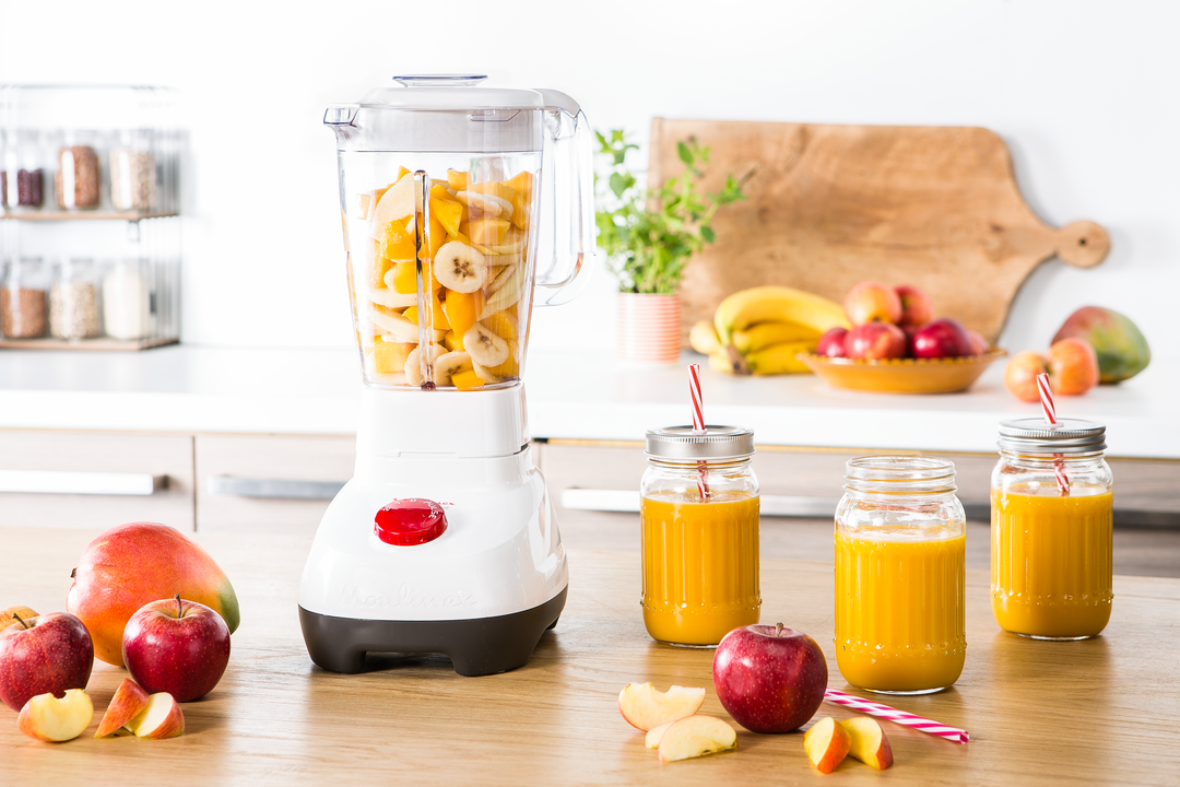 BLENDER SUPER BOL EN PLASTIQUE  1,75L 700W 2V 2ACC BLANC LM207125  Moulinex