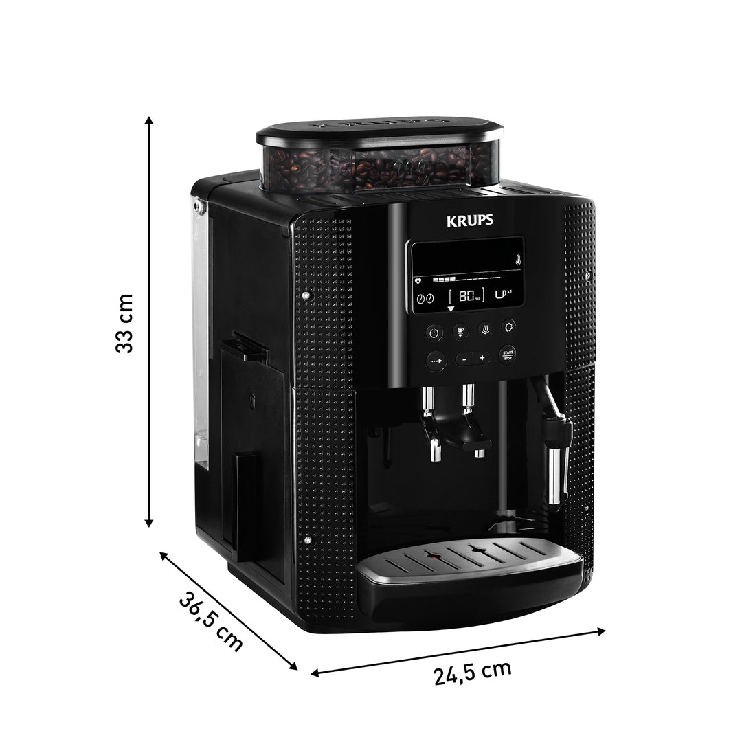 ESPRESSO FULL AUTO ESSENTIAL DISPLAY 1450W NOIRE EA815070 Krups