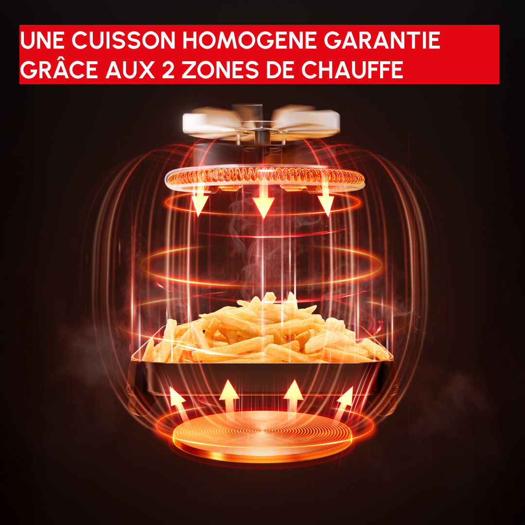 FRITEUSE EASYFRY INFRARED 7L 2000W NOIRE EY8328E0 Tefal
