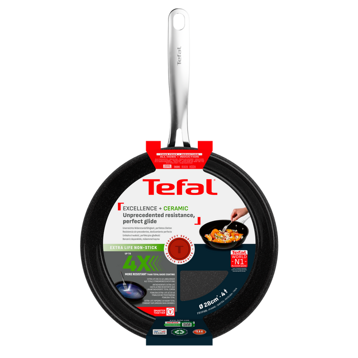 POELE 28 EXCEL+ CERAM NOIR G2150623 Tefal