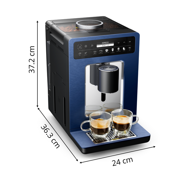ESPRESSO FULL AUTO EVIDENCE BY WILMOTTE 1450W BLEUE EA89W410 Krups