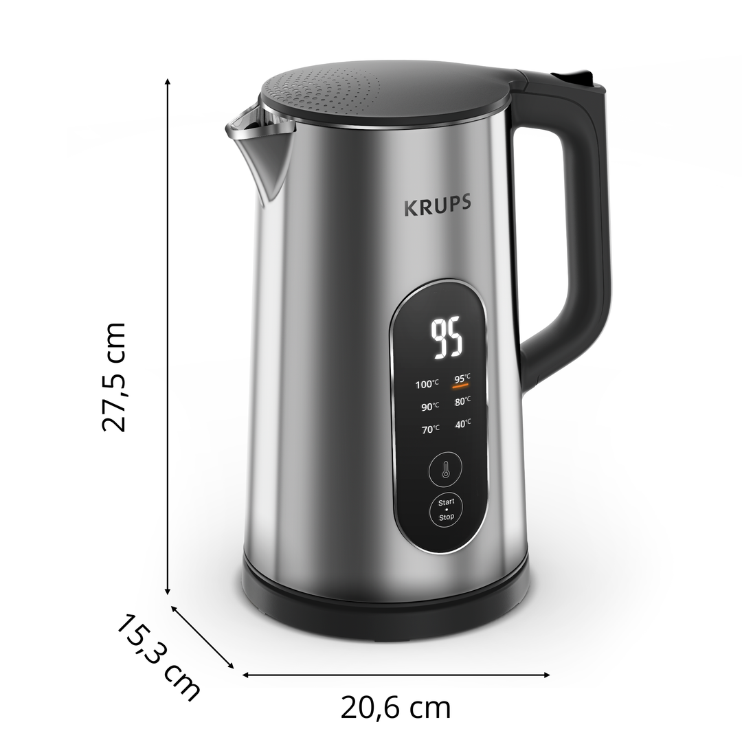 BOUILLOIRE SELECTION 1,7L 1500W 6TEMP SILVER BW871DF0 Krups