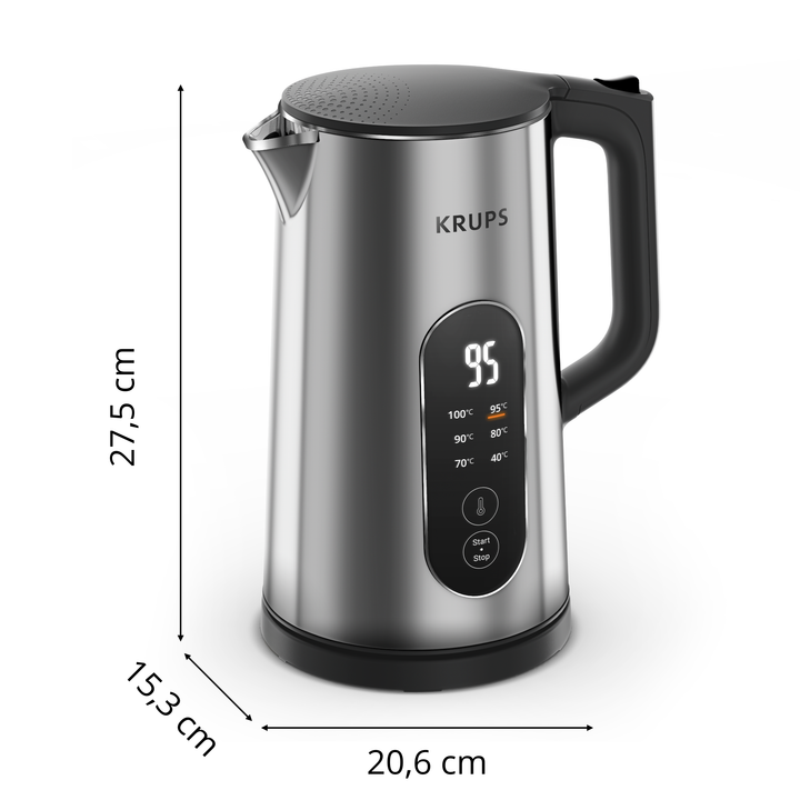 BOUILLOIRE SELECTION 1,7L 1500W 6TEMP SILVER BW871DF0 Krups
