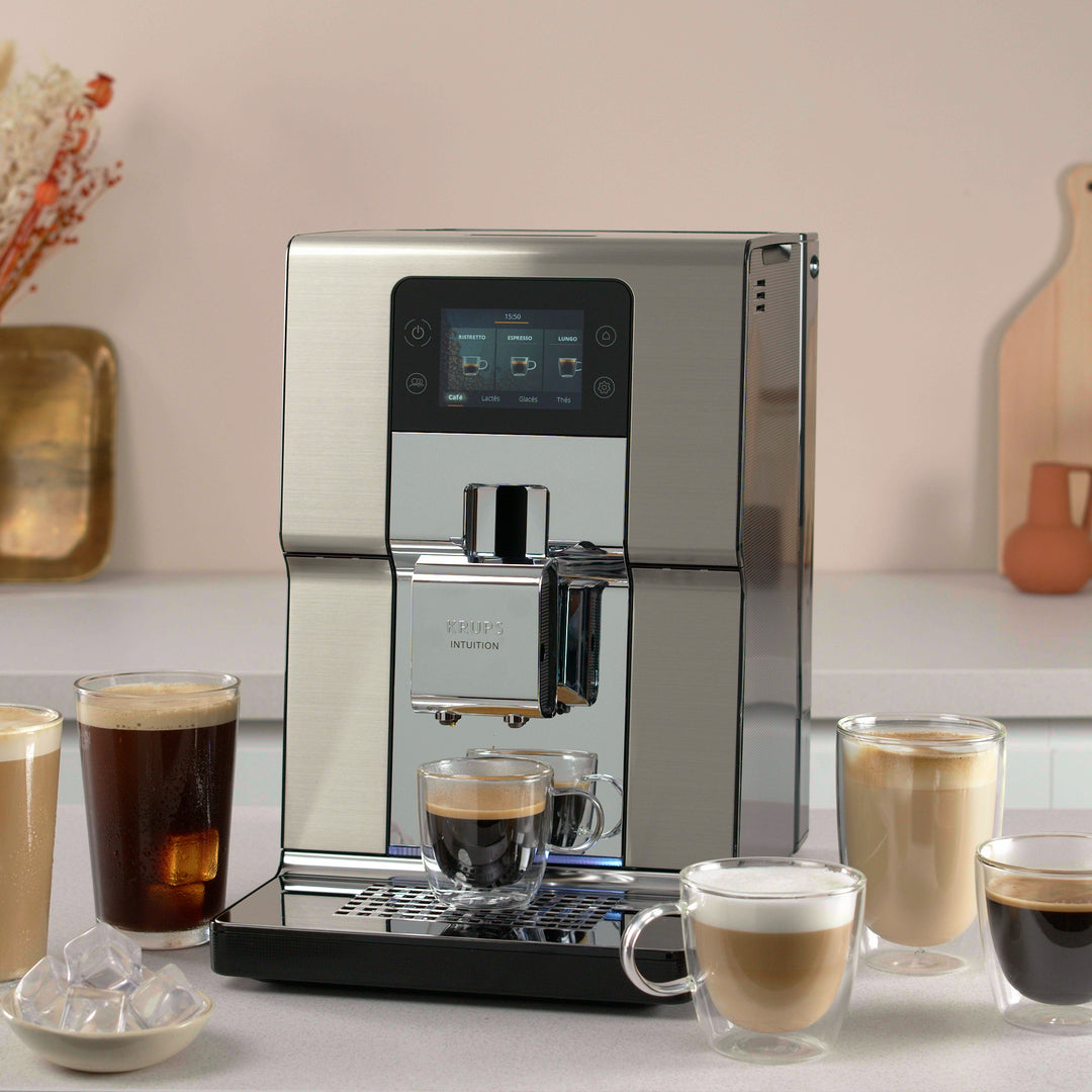 ESPRESSO FULL AUTO INTUITION 1550W SILVER BROSSE EA877D10 Krups
