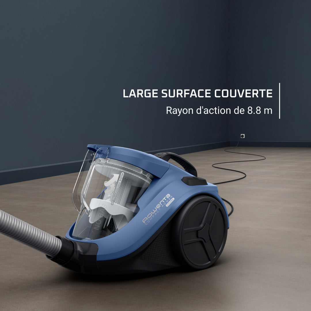 ASPIRATEUR COMPACT POWER CYCLONIC 750W BLEU RO3721EA ROWENTA
