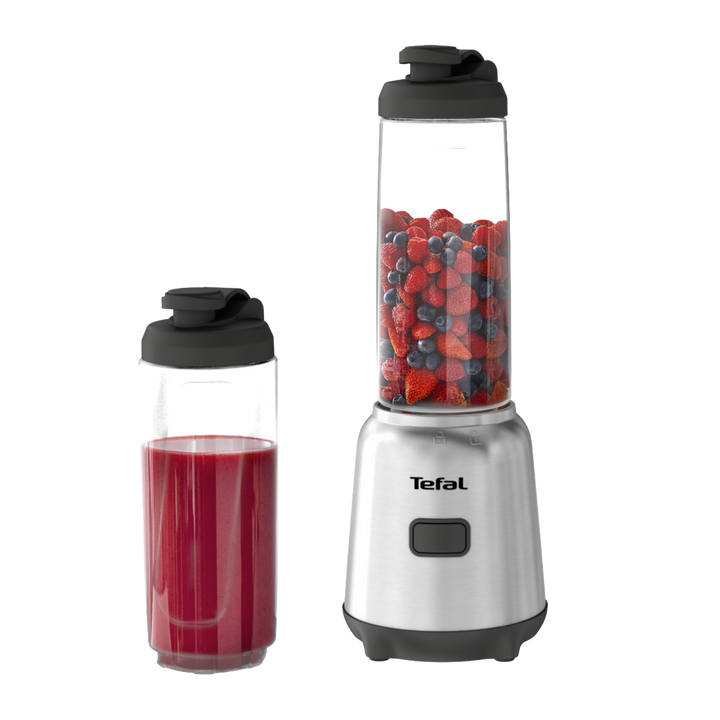 BLENDER MIX &amp; MOVE BOL EN TRITAN 0,8L 300W 1V+1 GOURDE SILVER BL15FD30 Tefal