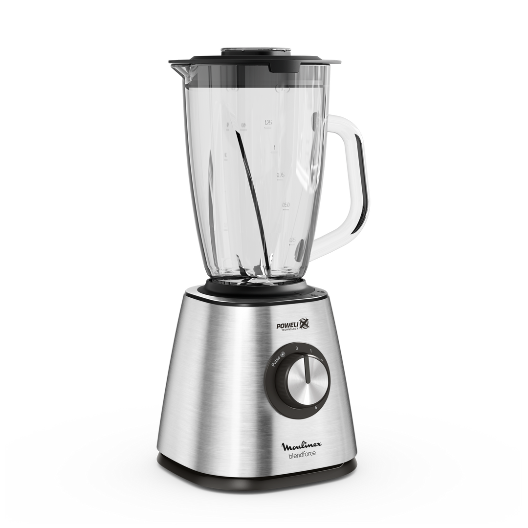 BLENDER BOL EN VERRE 1,75L 800W 5V SILVER LM439D10 Moulinex