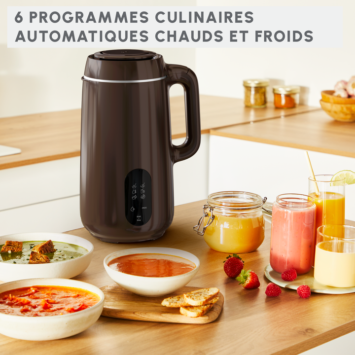 BLENDER CHAUFFANT MULTI SOUPE 1,2L 850W 6PRG 6LAMES LM5629F0 MOULINEX