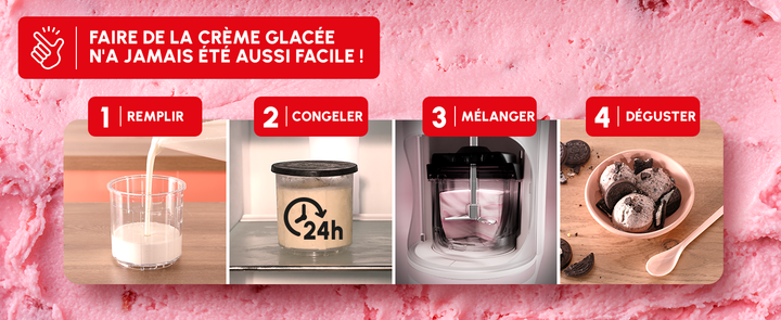 MACHINE A GLACES DOLCI 10PROG +3BOLS MJ602AF0 MOULINEX