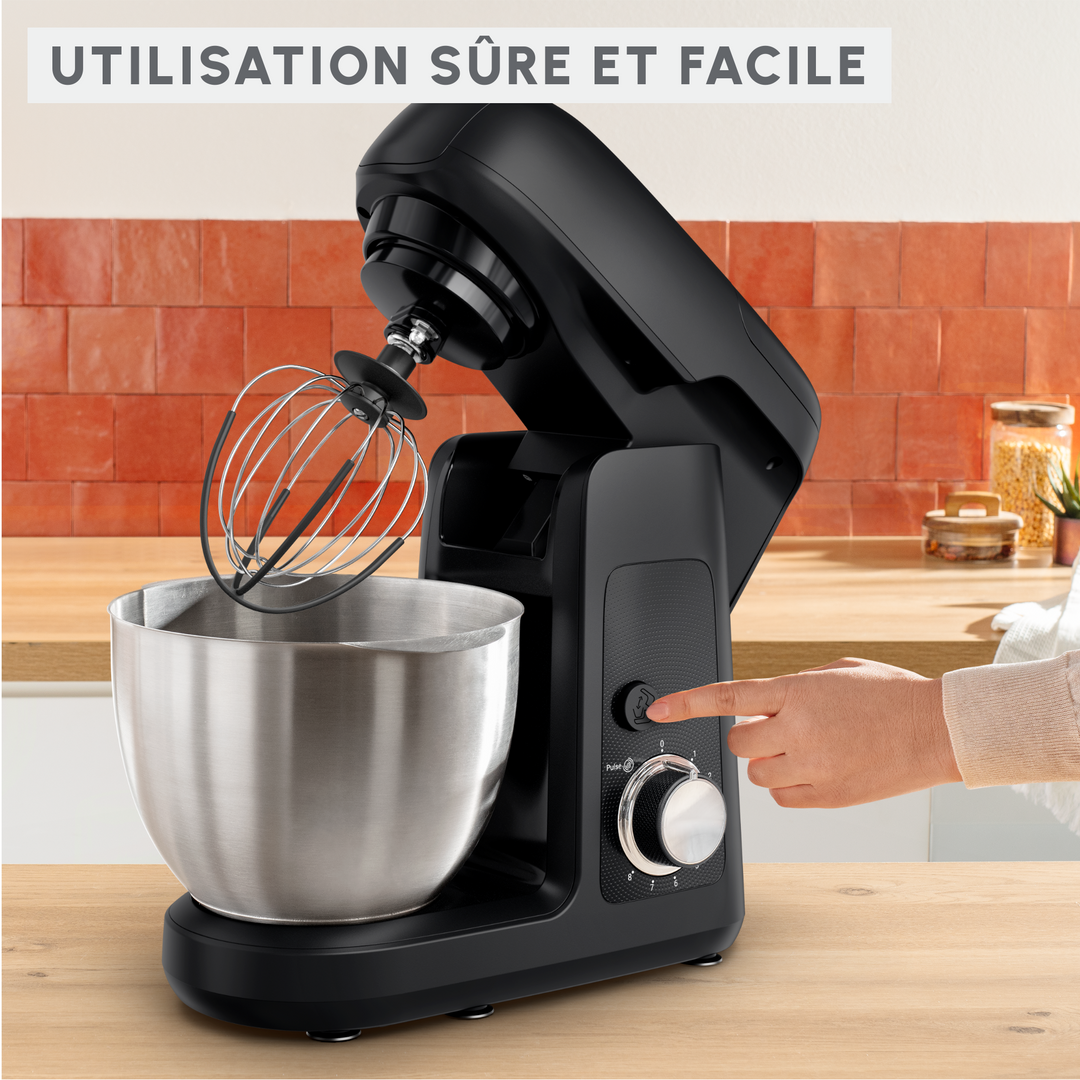 KITCHEN MACHINE 4,6L 8V 1100W NOIRE QA520825 Moulinex