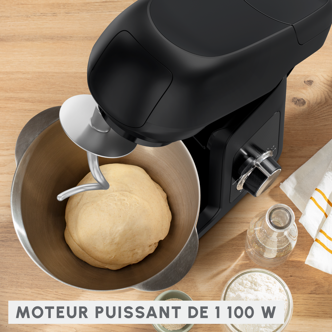 KITCHEN MACHINE 4,6L 8V 1100W NOIRE QA520825 Moulinex