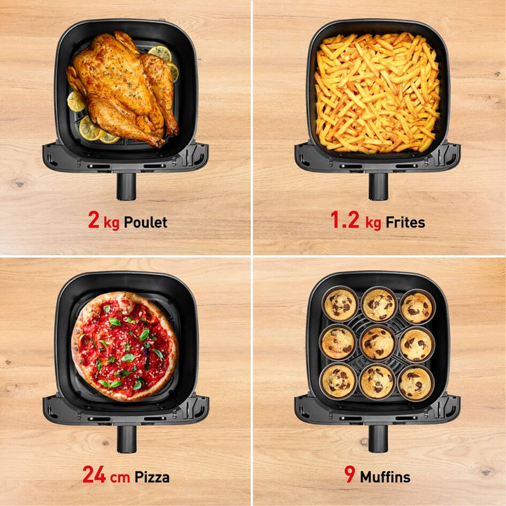 FRITEUSE EASYFRY MEGA 7.5L 2020W SILVER/NOIRE EY855D10 Tefal