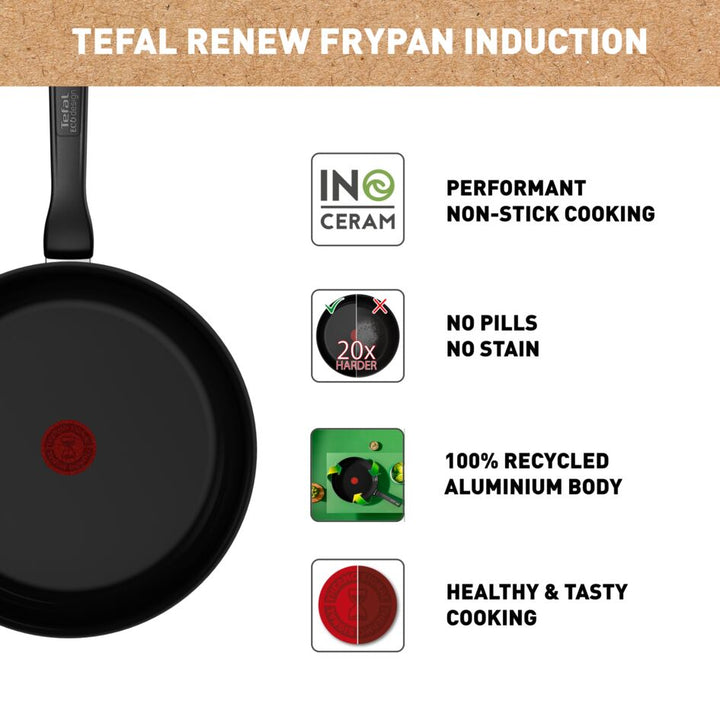SAUTEUSE 24CM RENEW BLACK C4323223 Tefal