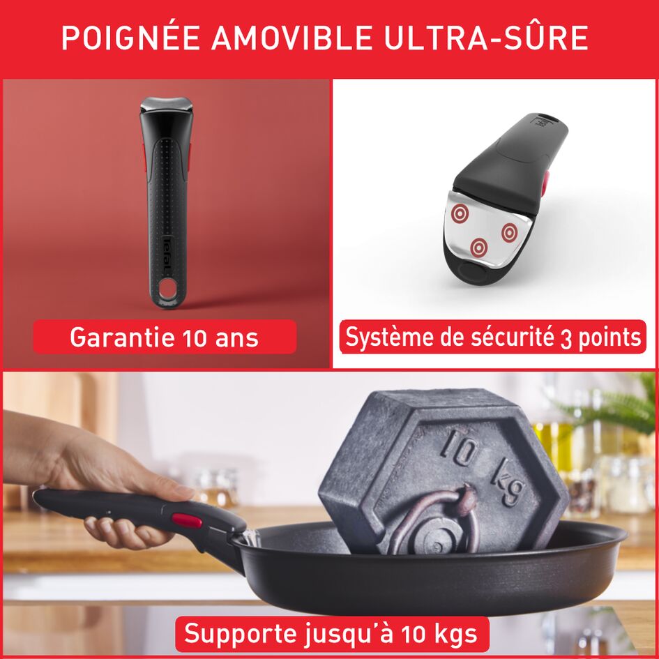 BATTERIE DE CUISINE INEGENIO DAILY CHEF 12PCS L7629802 Tefal