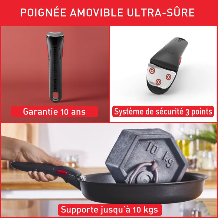 BATTERIE DE CUISINE INEGENIO DAILY CHEF 12PCS L7629802 Tefal